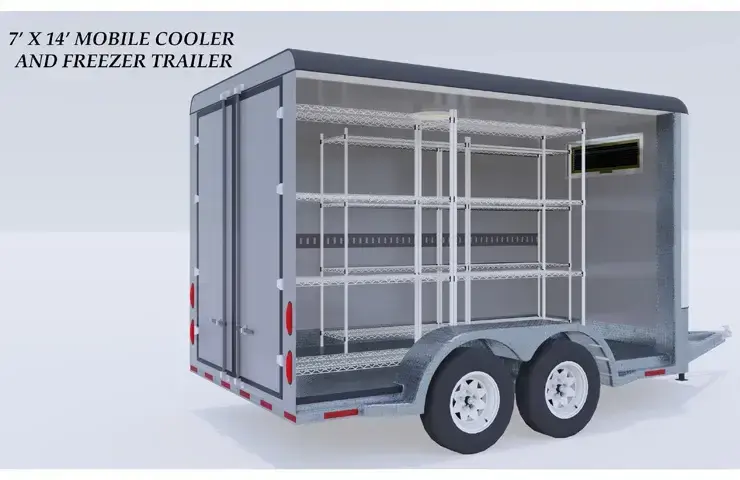 Refrigerated trailer for cold chain transportation in Alberta Refrigerated trailer for cold chain transportation in Alberta