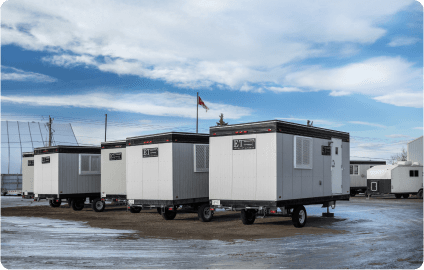 Wheeled office trailer exterior Wheeled office trailer exterior