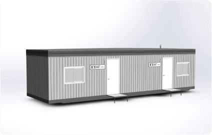Skidded office trailer Skidded office trailer