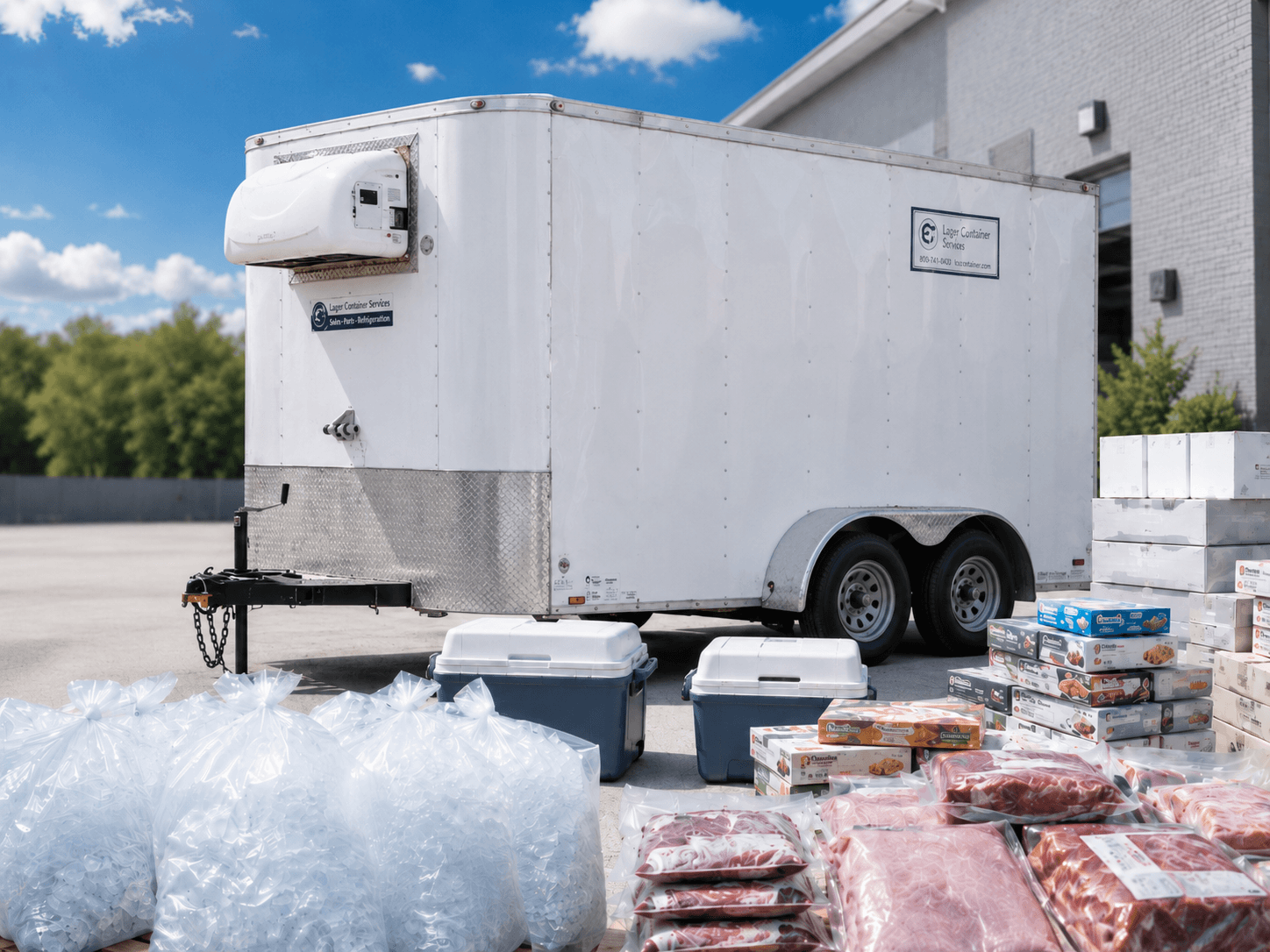Freezer Trailer Rental for Frozen Food