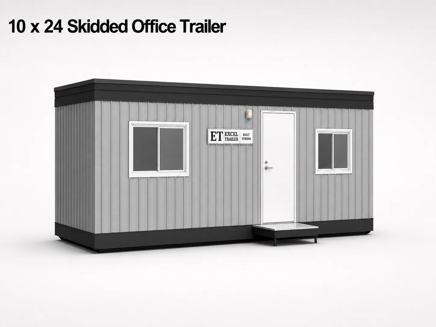 10'x24' Skidded Office Trailer