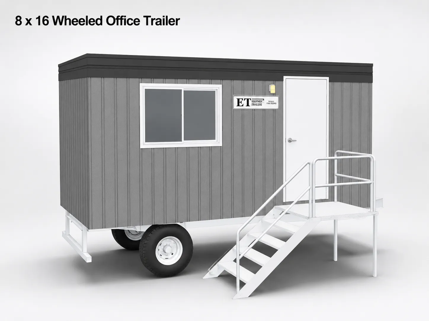 8'x16' Wheeled Office Trailer