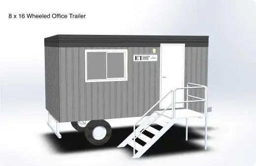 8'x16' Wheeled Office Trailer 8'x16' Wheeled Office Trailer