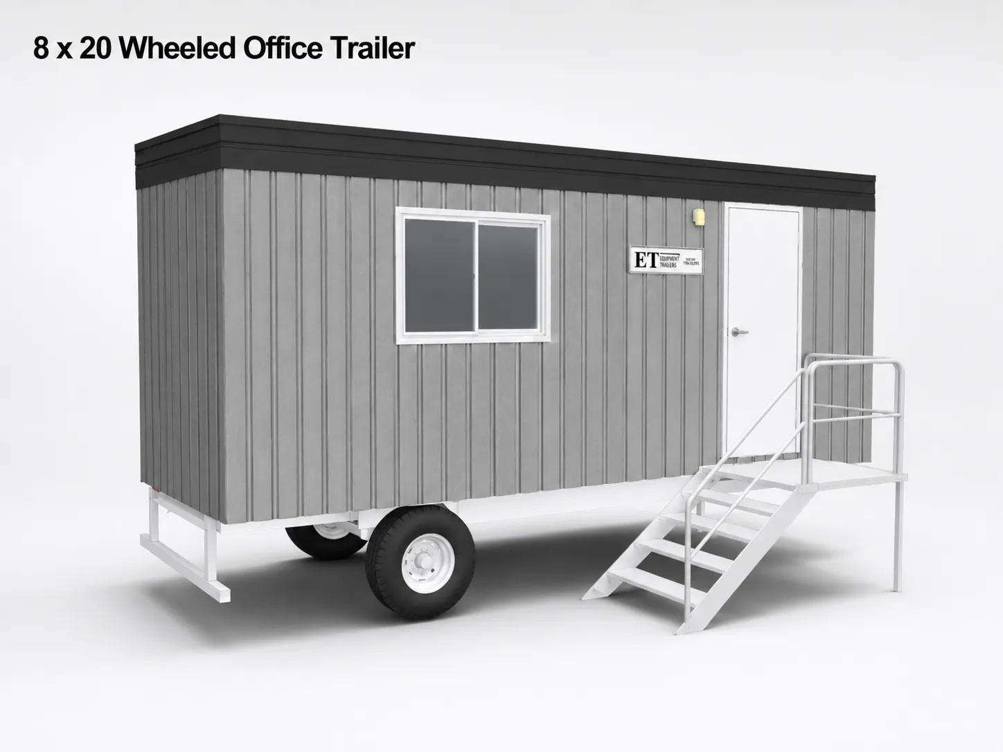 8'x20' Wheeled Office Trailer