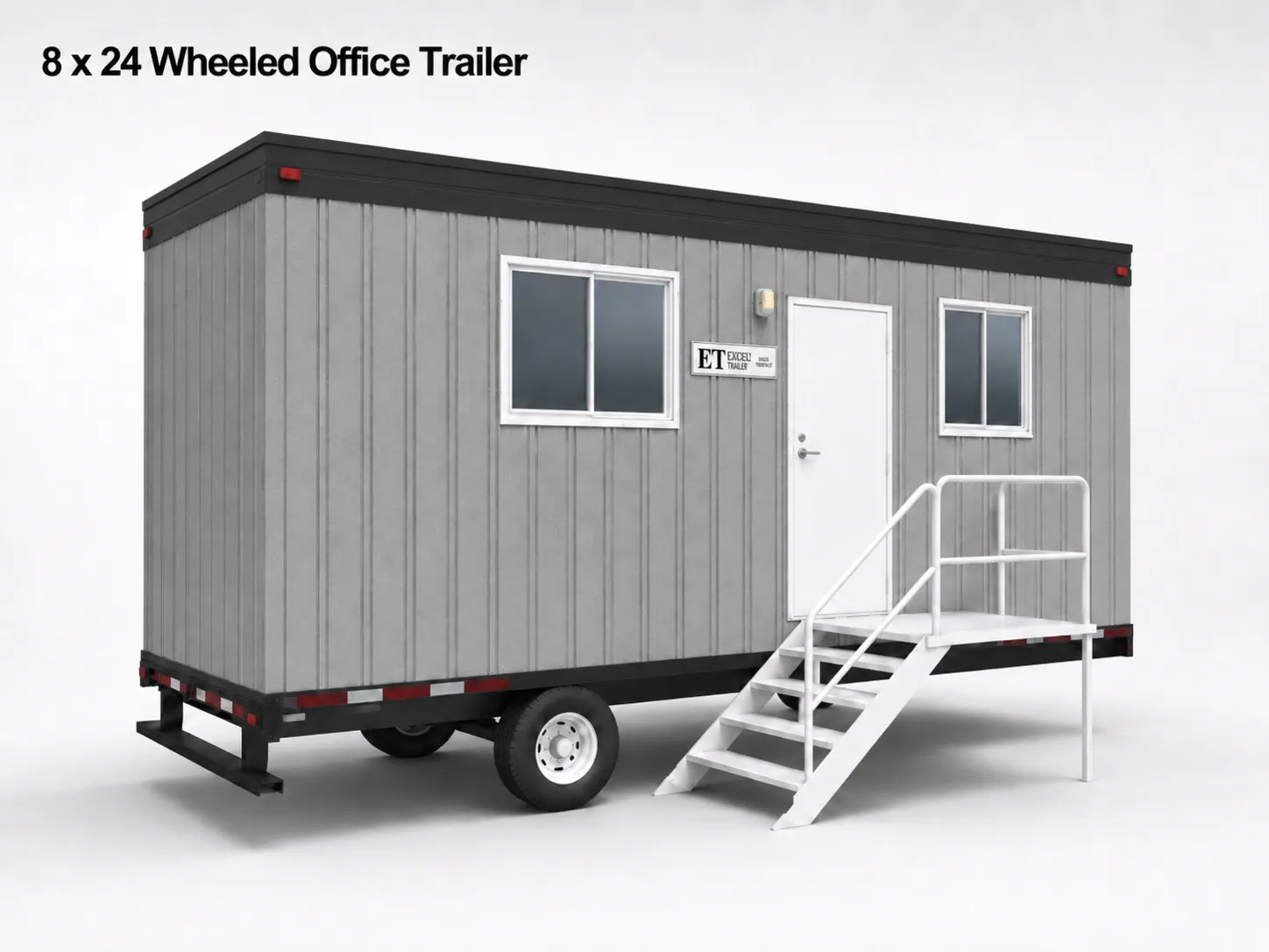 8'x24' Wheeled Office Trailer