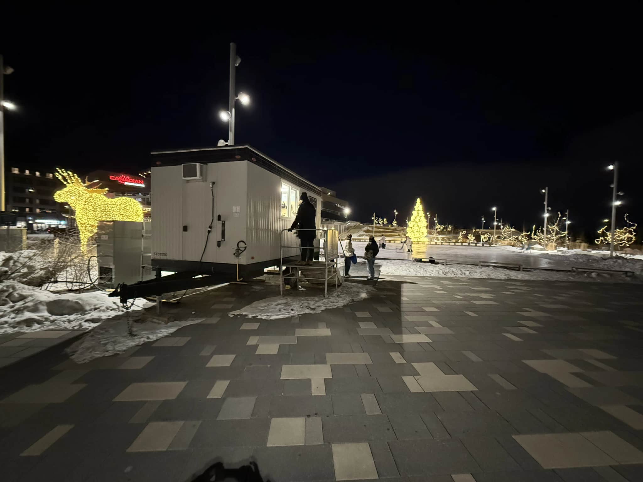 Skate rink rental office – University District, Calgary Skate rink rental office – University District, Calgary