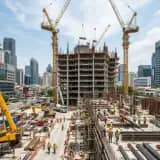 Large civil construction site