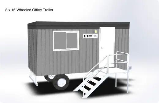 8’x16’ Wheeled Office Trailer