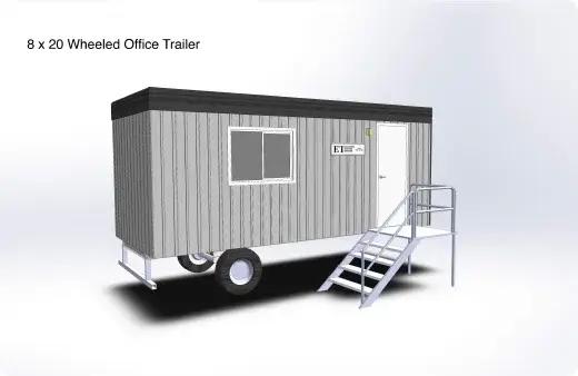 8’x20’ Wheeled Office Trailer